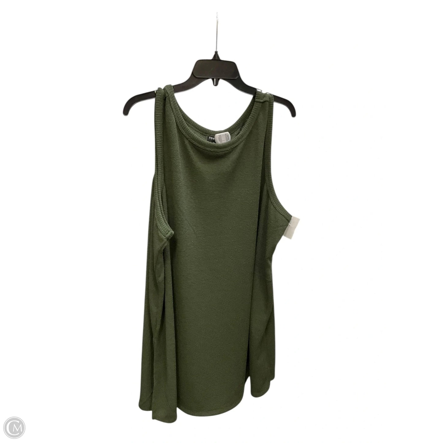 Top Sleeveless By Torrid In Green, Size: 2x