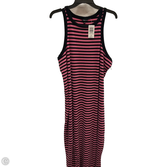 Dress Casual Maxi By Torrid In Black & Pink, Size: 2x