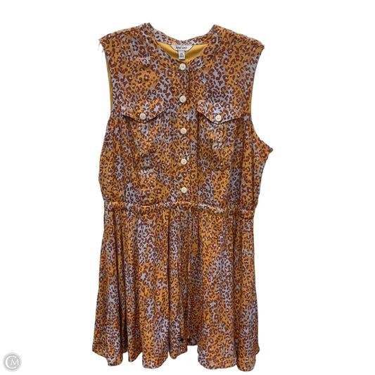 Dress Casual Midi By Nine West In Animal Print, Size: Xxl