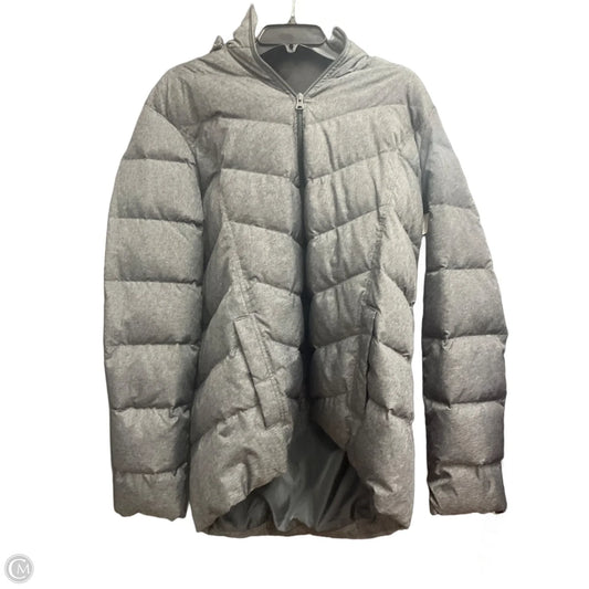 Coat Puffer & Quilted By Lands End In Grey, Size: Xl