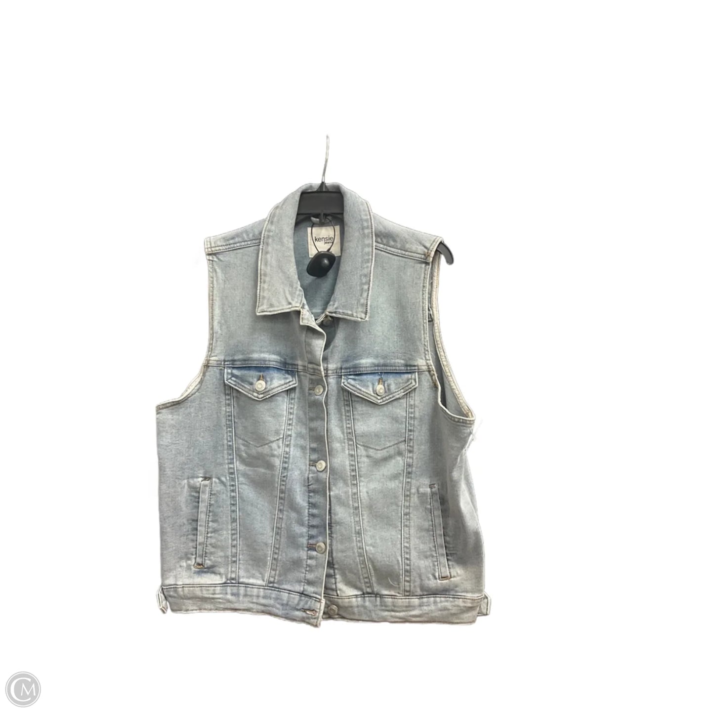 Vest Other By Kensie In Blue Denim, Size: Xl
