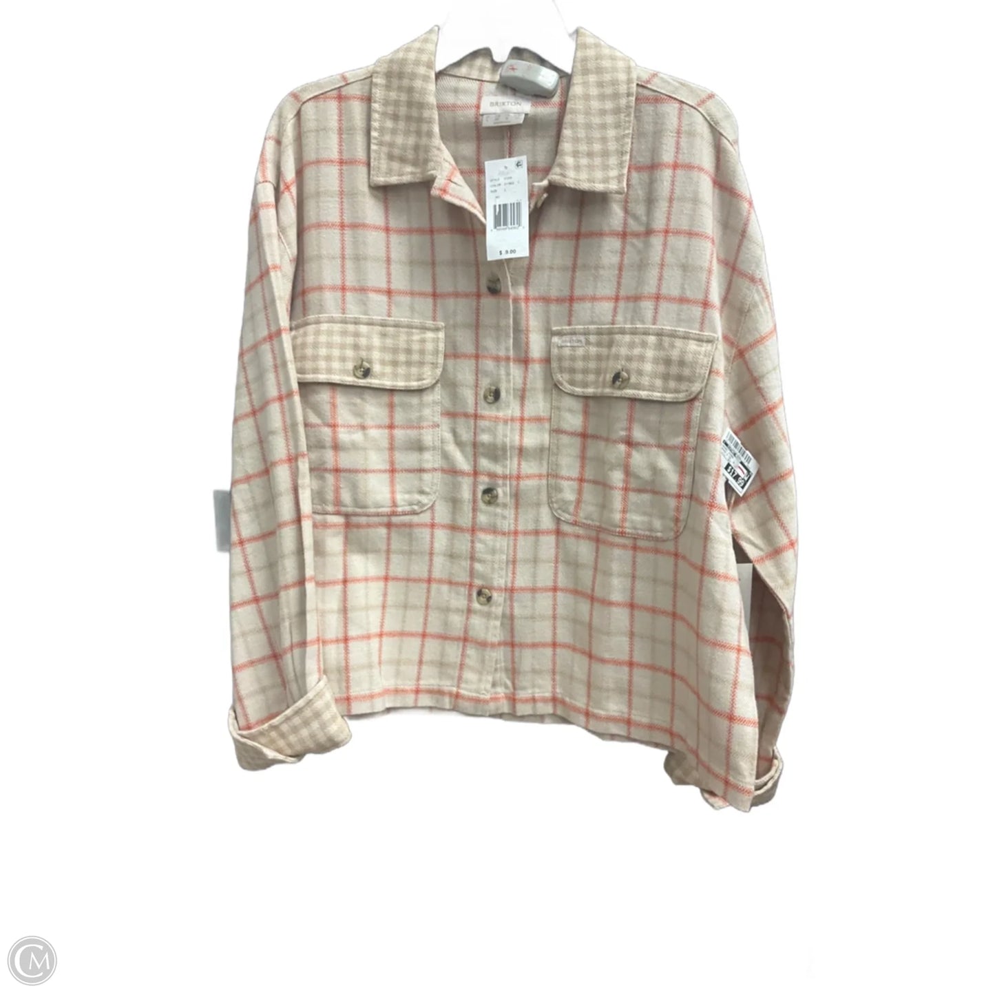 Jacket Other By Clothes Mentor In Orange & Tan, Size: L