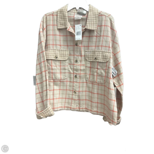 Jacket Other By Clothes Mentor In Orange & Tan, Size: L