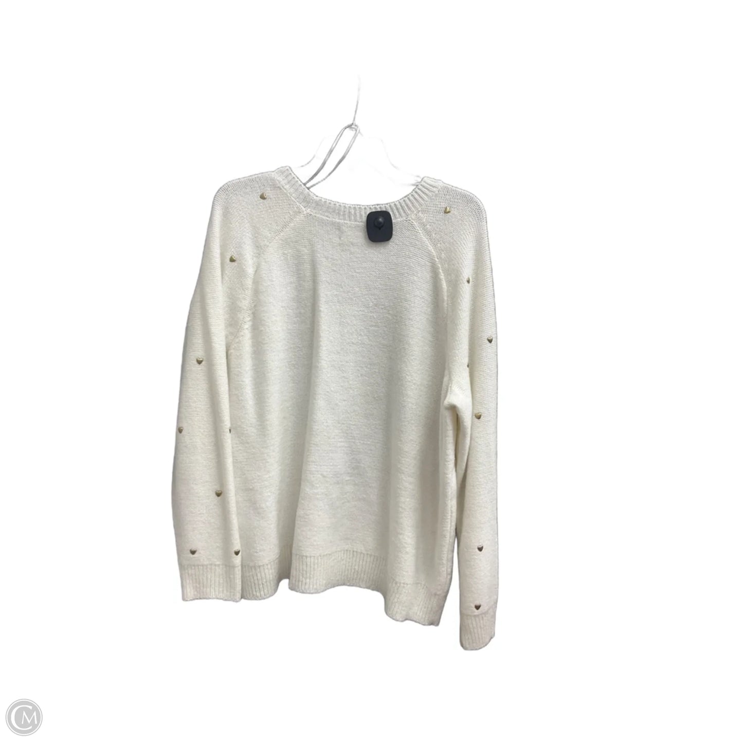 Top Long Sleeve By Lucky Brand In Gold & White, Size: 2x
