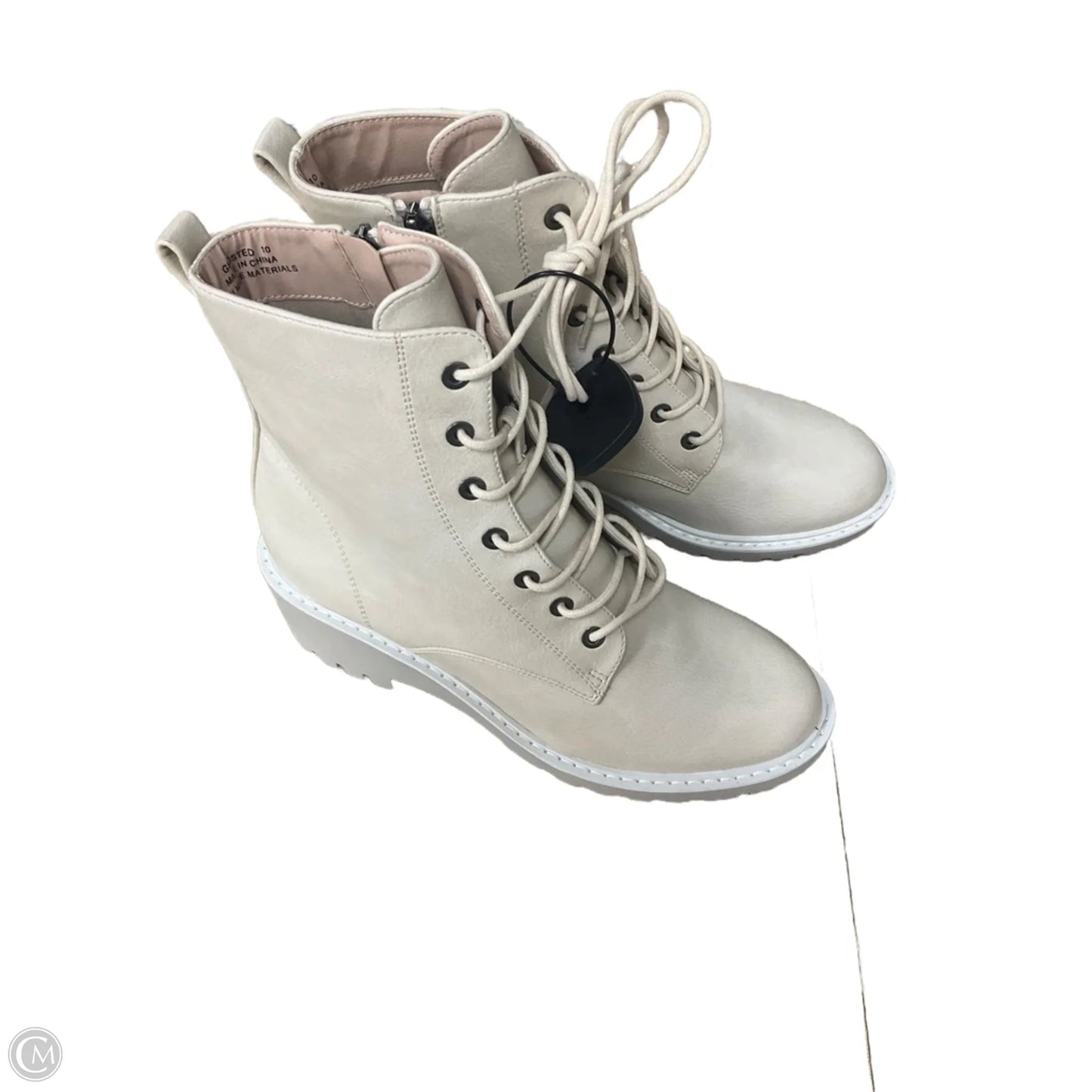 Boots Ankle Flats By Corkys In Beige, Size: 10