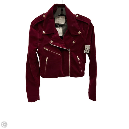 Jacket Moto By Free People In Red, Size: Xs