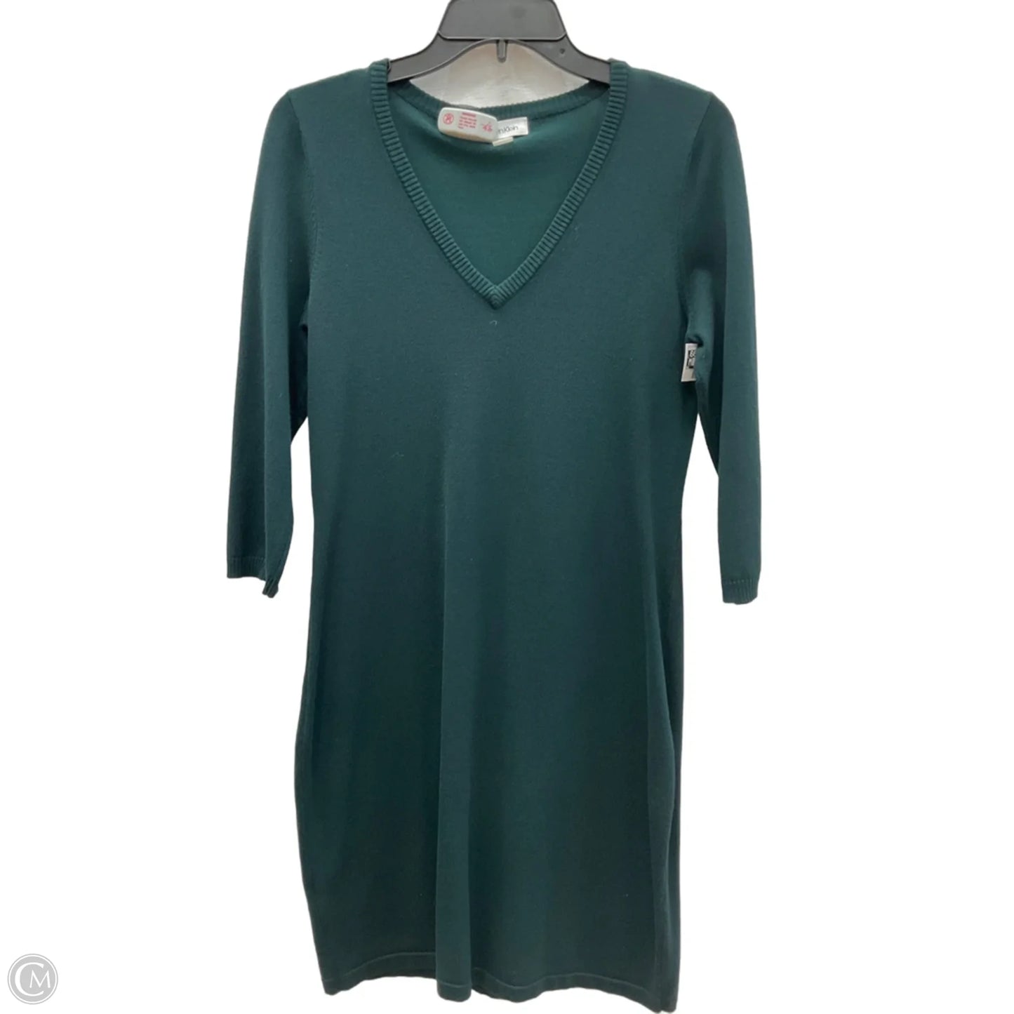 Dress Casual Midi By Calvin Klein In Green, Size: M