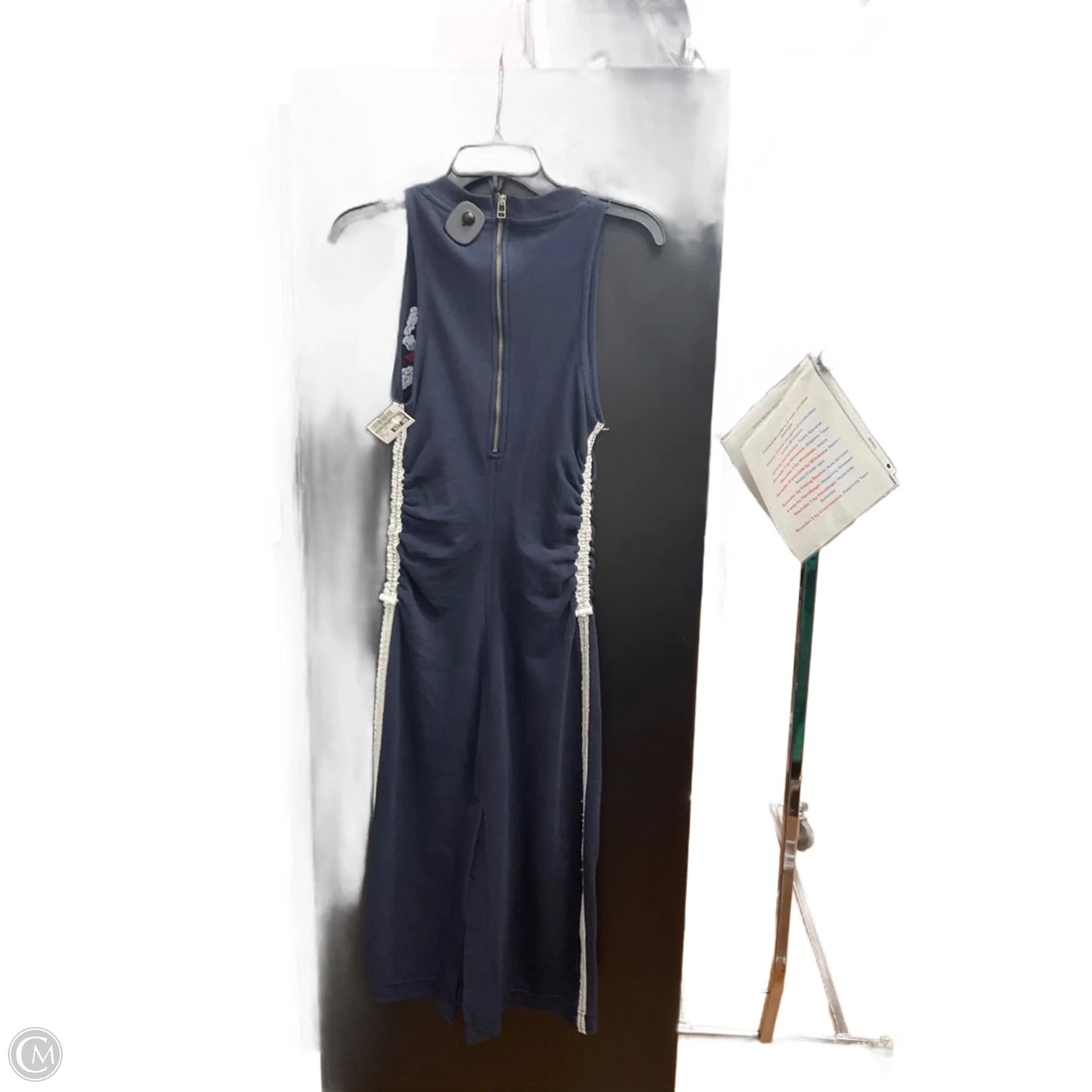 Dress Casual Midi By Daily Practice By Anthropologie In Blue & White, Size: Xxs