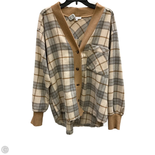 Cardigan By Cmf In Brown & Cream, Size: M