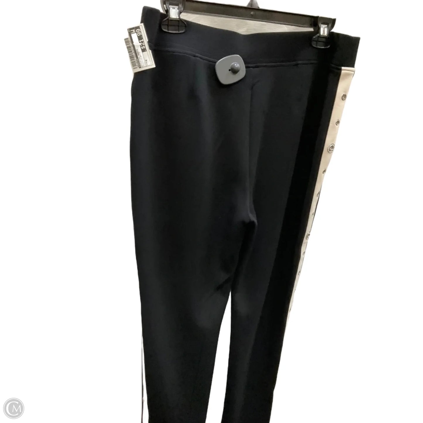 Athletic Pants By Chicos In Black & White, Size: M