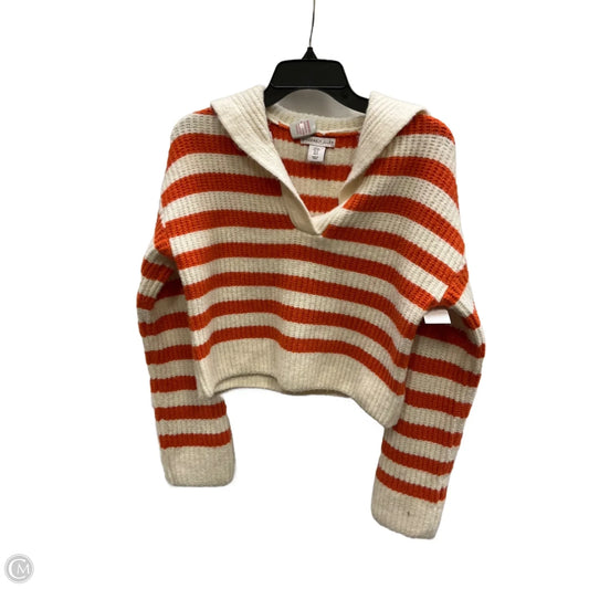 Sweater By Sincerely Jules In Orange & White, Size: S