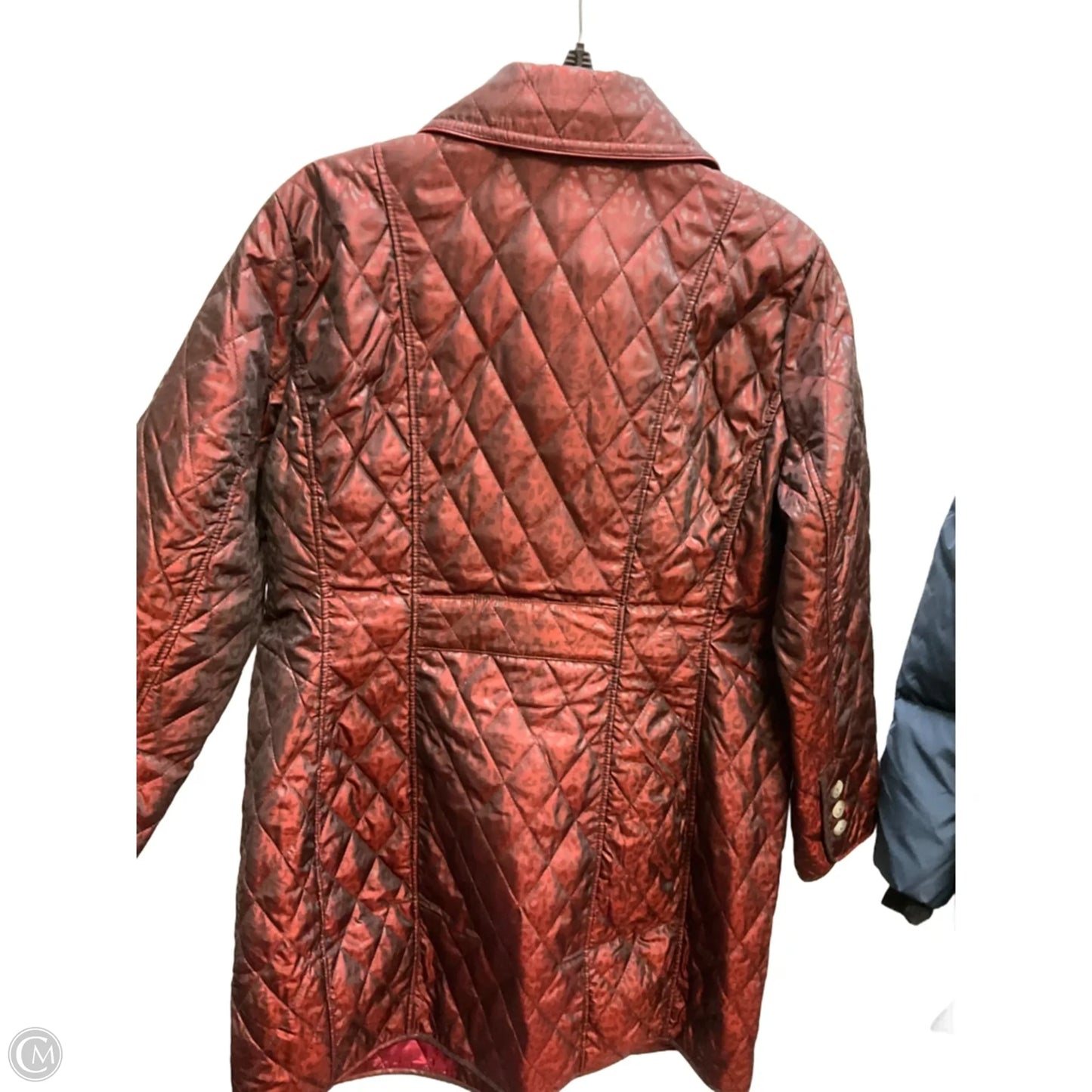 Jacket Puffer & Quilted By Chicos In Red, Size: L