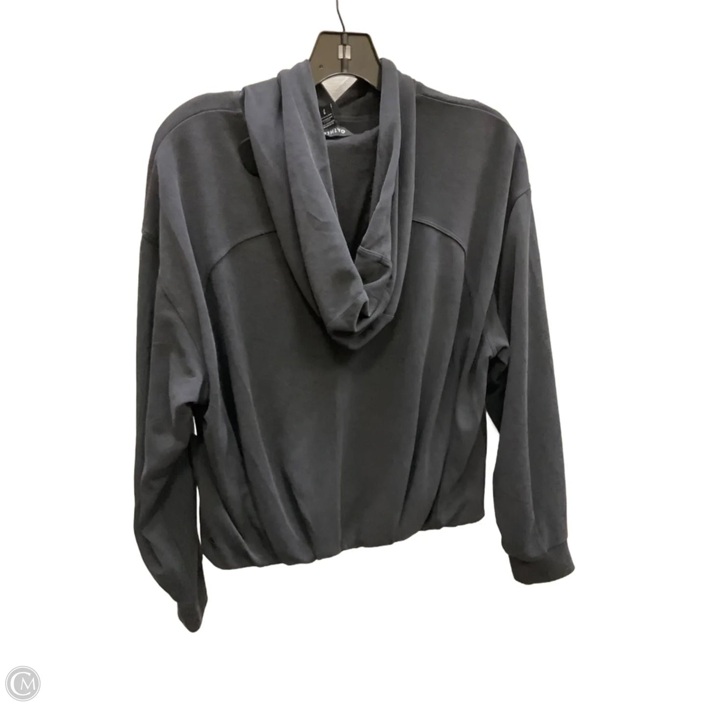 Athletic Top Long Sleeve Hoodie By Athleta In Grey, Size: Sp