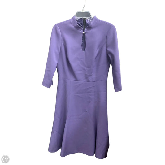Dress Casual Midi By White House Black Market In Purple, Size: 6