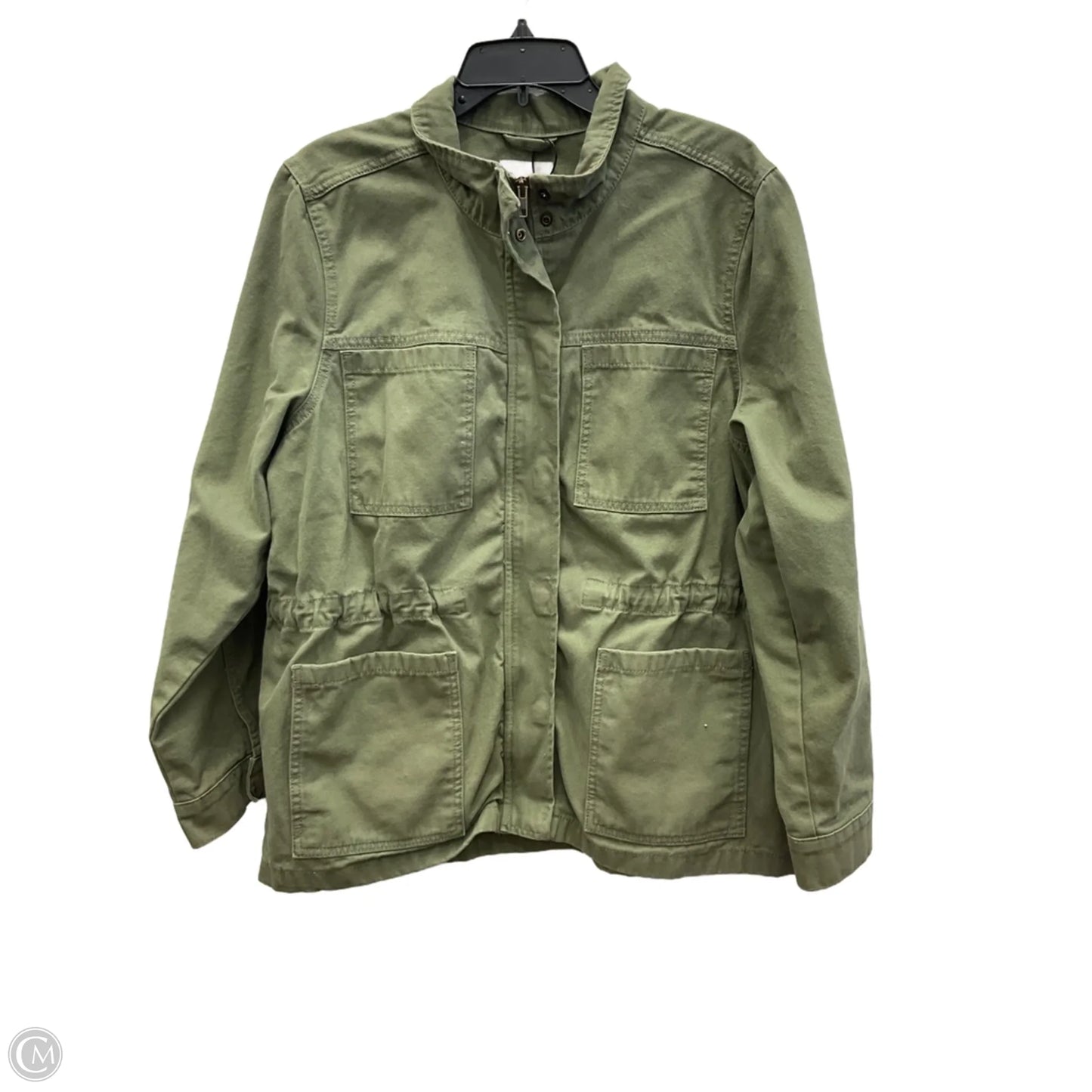 Jacket Denim By Vintage America In Green Denim, Size: Xl