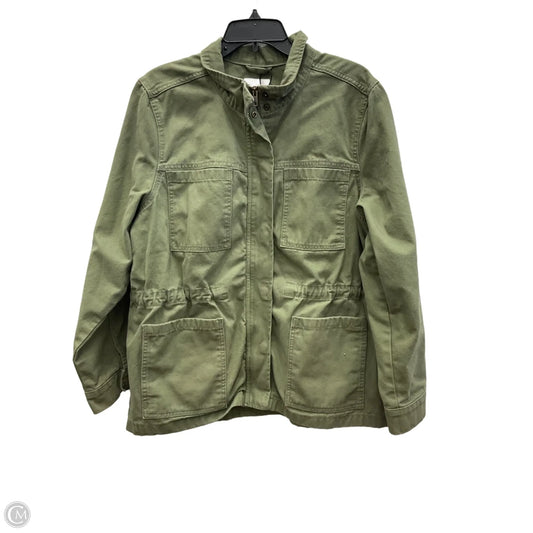 Jacket Denim By Vintage America In Green Denim, Size: Xl