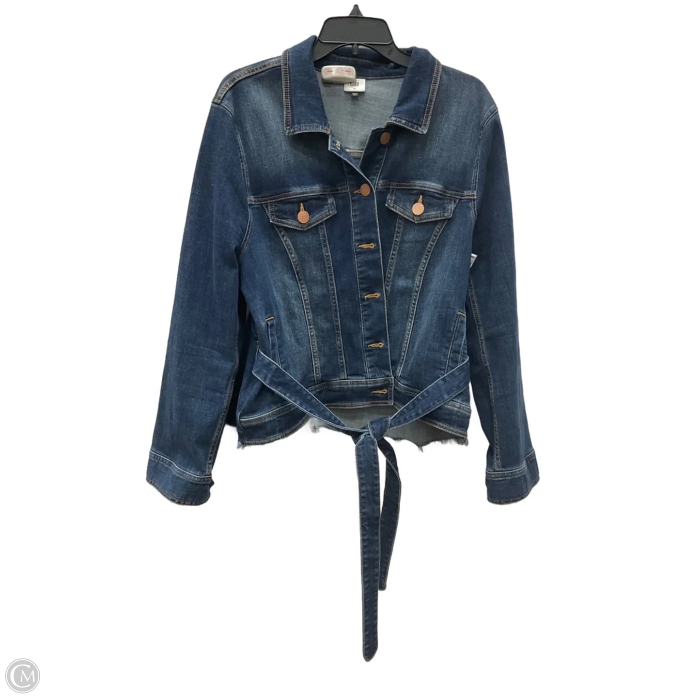 Jacket Denim By Cabi In Blue Denim, Size: Xl