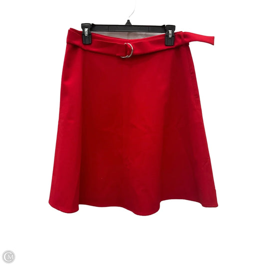 Skirt Midi By Nine West In Red, Size: 6