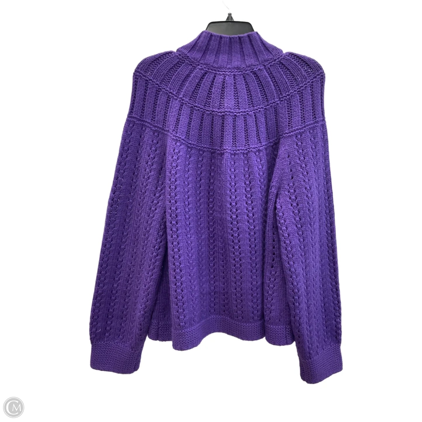 Cardigan By Talbots In Purple, Size: Xl