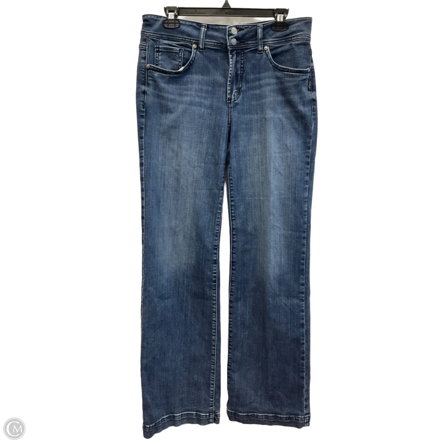 Jeans Flared By Silver In Blue Denim, Size: 12