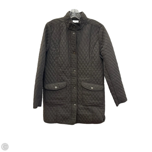 Jacket Shirt By J. Jill In Brown, Size: M
