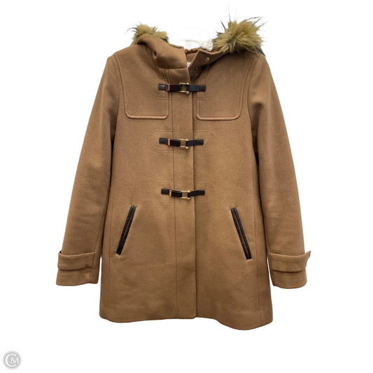 Coat Wool By Cole-haan In Brown, Size: S