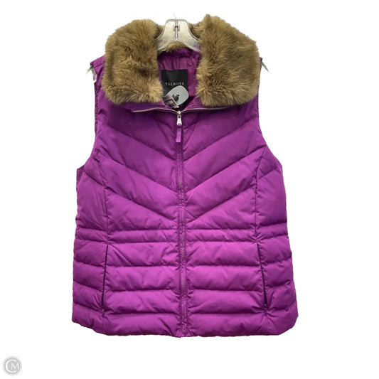 Vest Puffer & Quilted By Talbots In Purple, Size: L