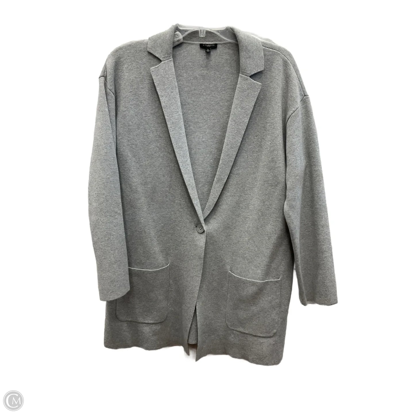 Cardigan By Talbots In Grey, Size: Lp