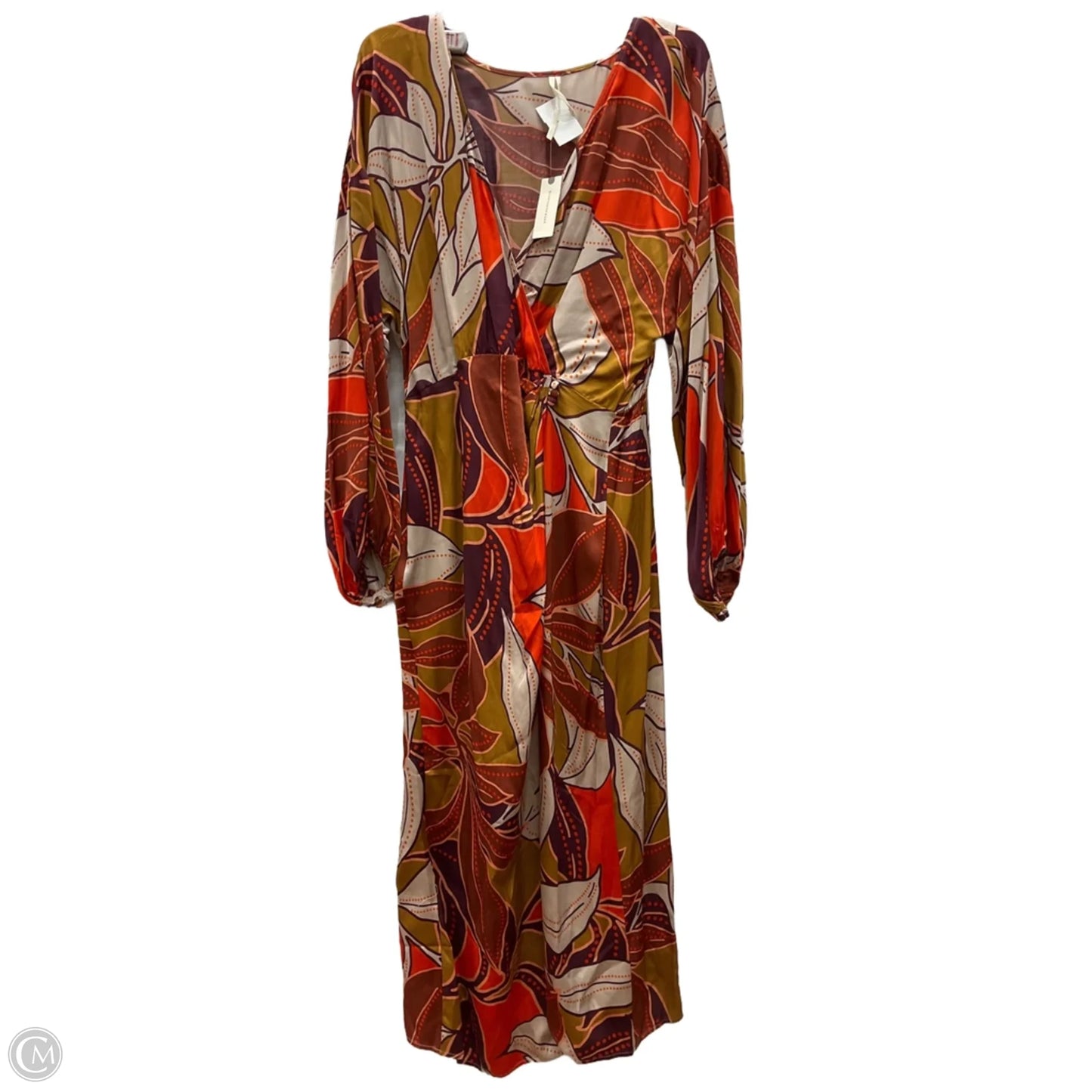 Dress Party Long By Anthropologie In Floral Print, Size: L