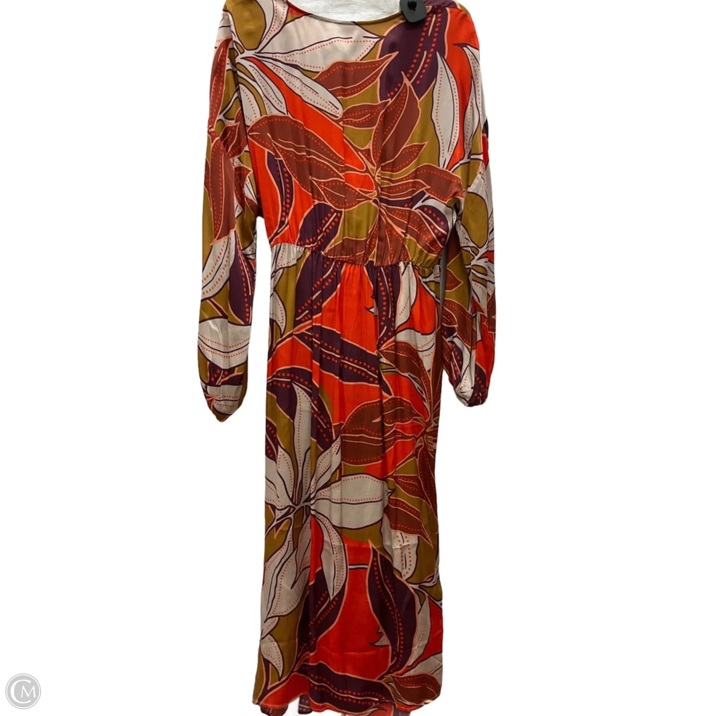 Dress Party Long By Anthropologie In Floral Print, Size: L