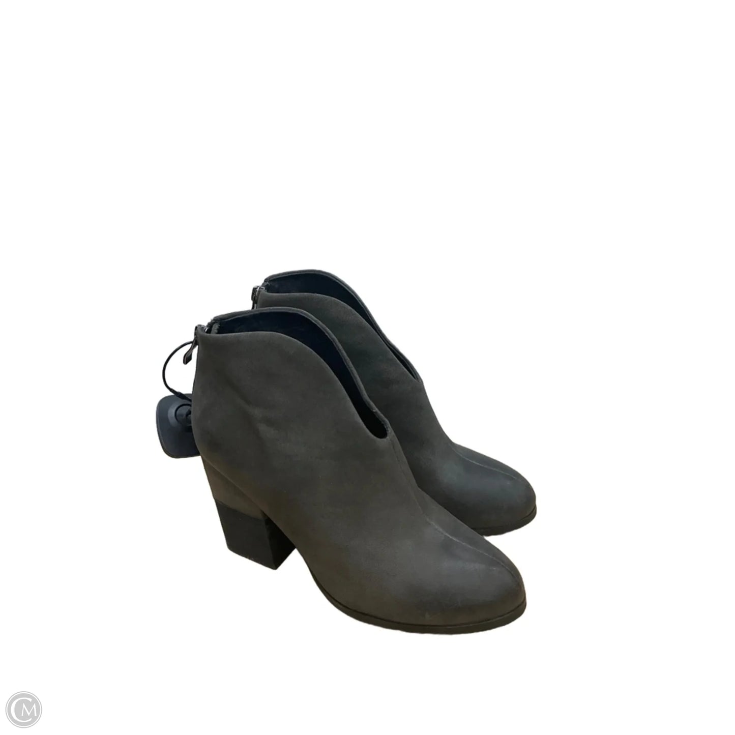 Boots Ankle Heels By Cma In Grey, Size: 8.5
