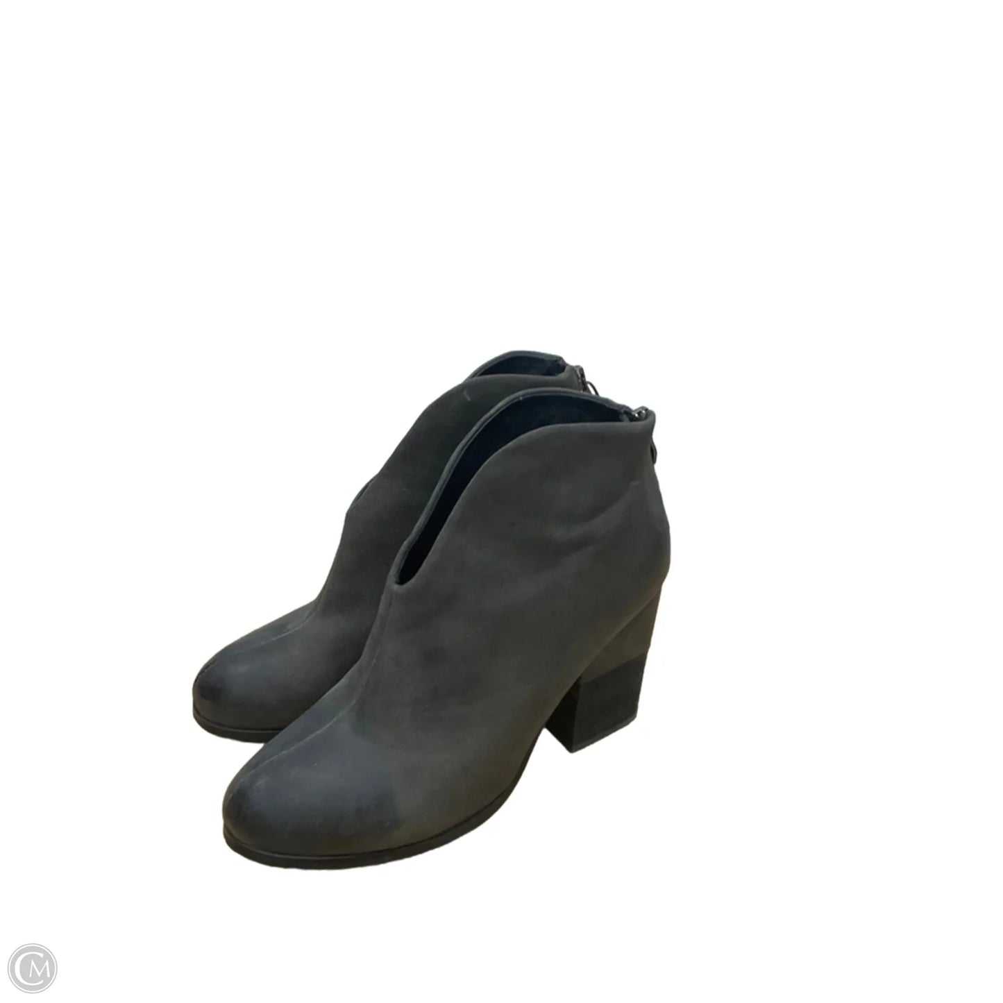 Boots Ankle Heels By Cma In Grey, Size: 8.5