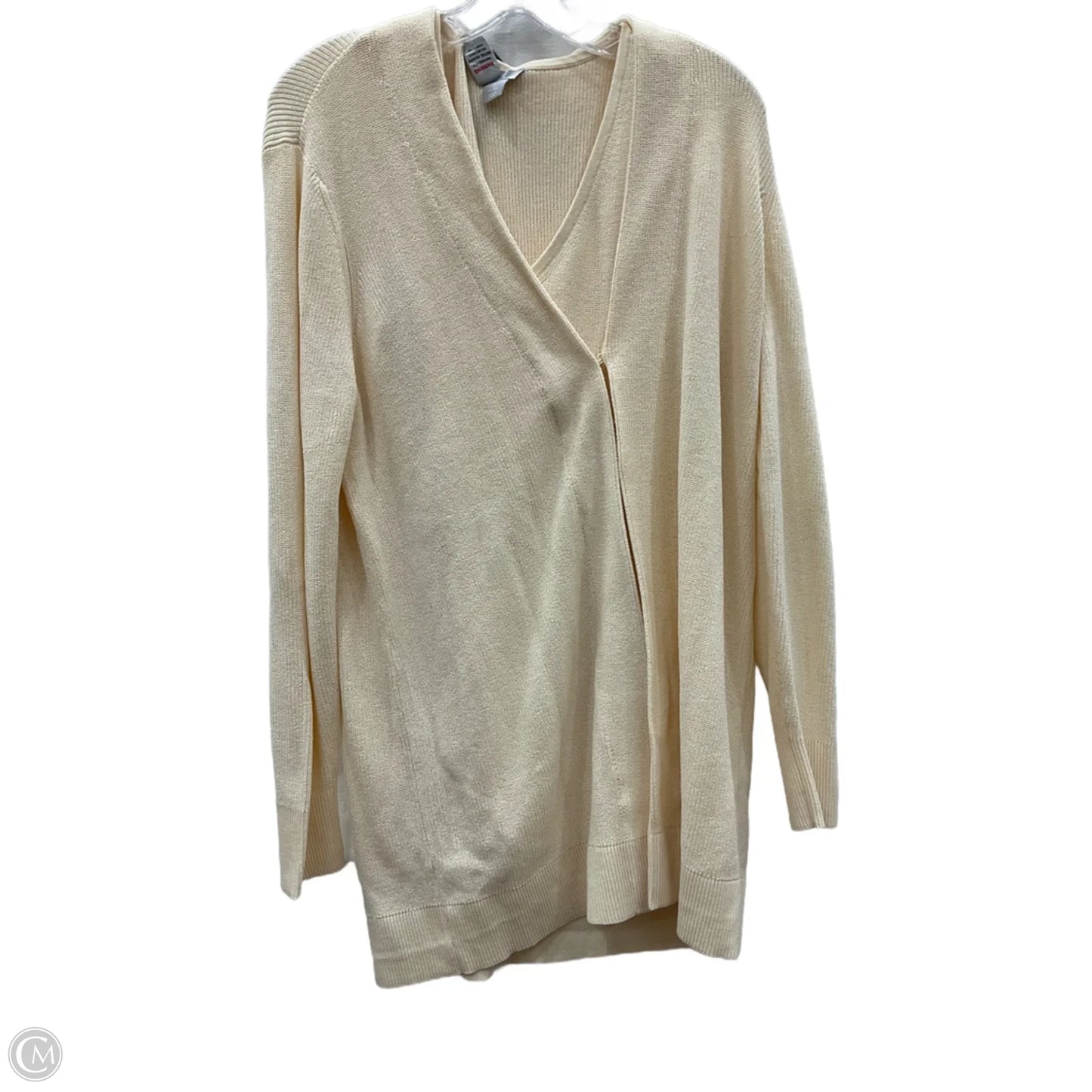 Top 2pc Long Sleeve By Chicos In Cream, Size: L