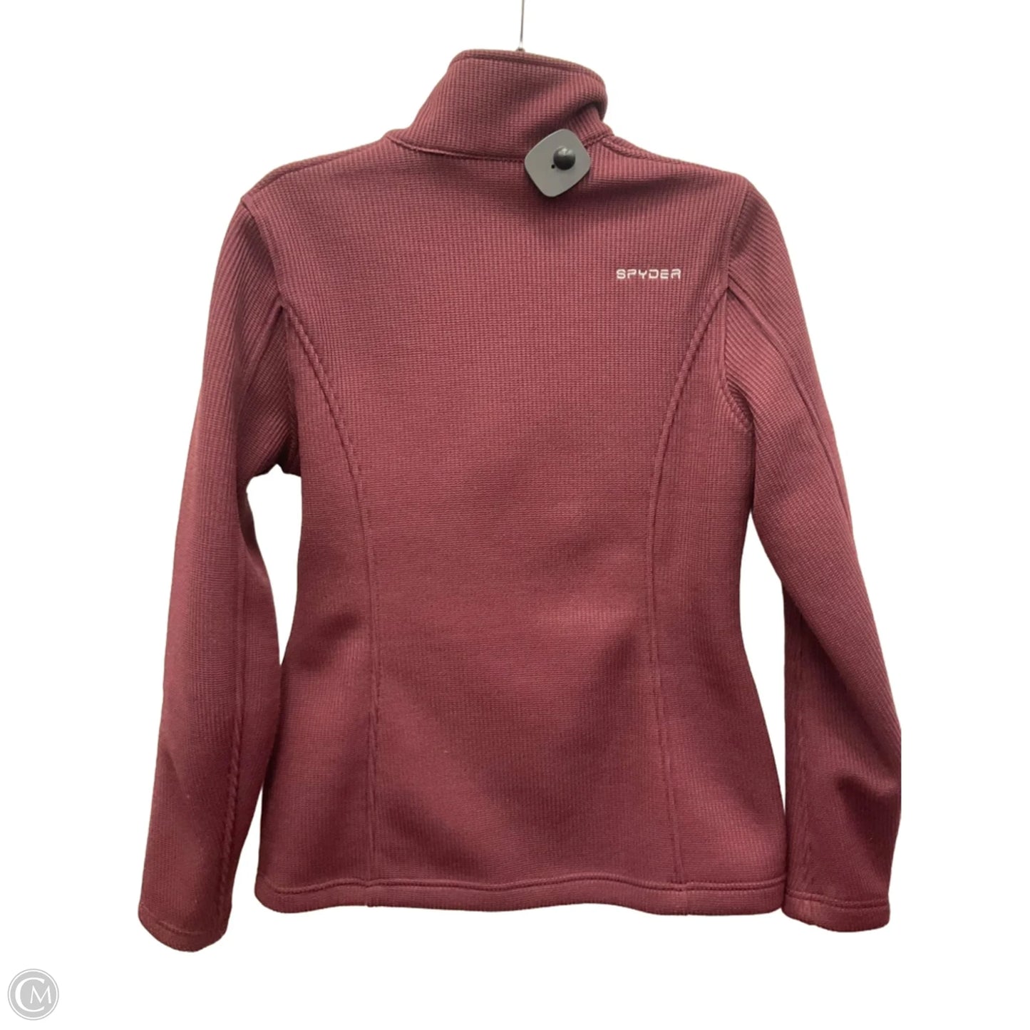 Athletic Jacket By Spyder In Maroon, Size: M