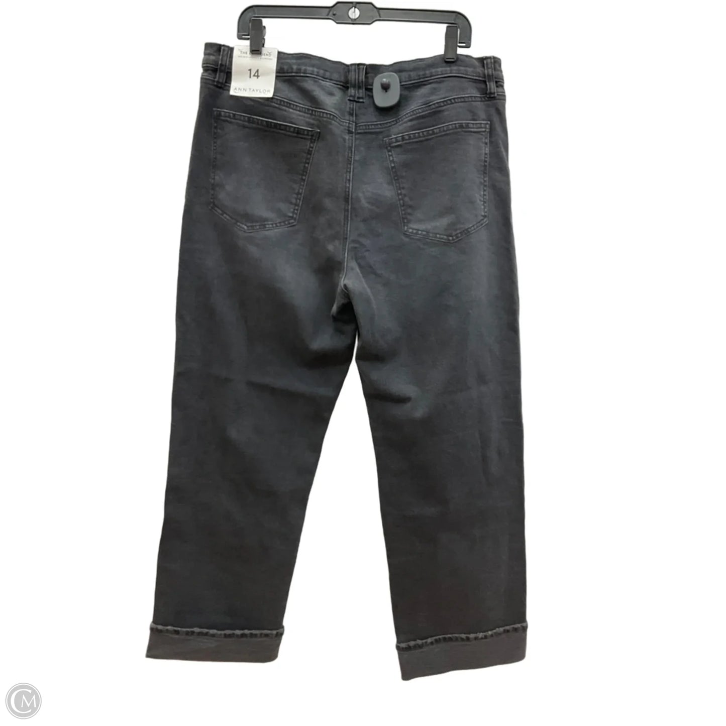 Jeans Boyfriend By Ann Taylor In Grey Denim, Size: 14