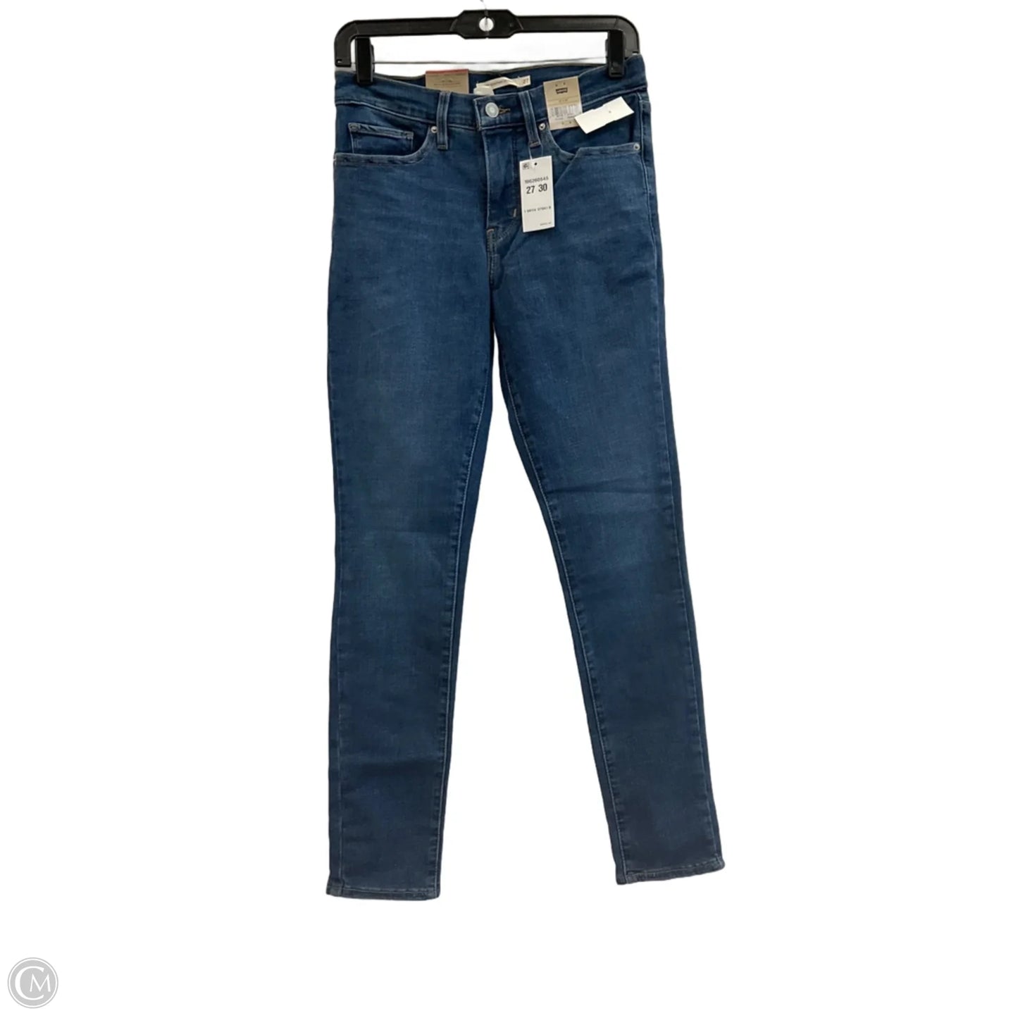 Jeans Skinny By Levis In Blue Denim, Size: 4