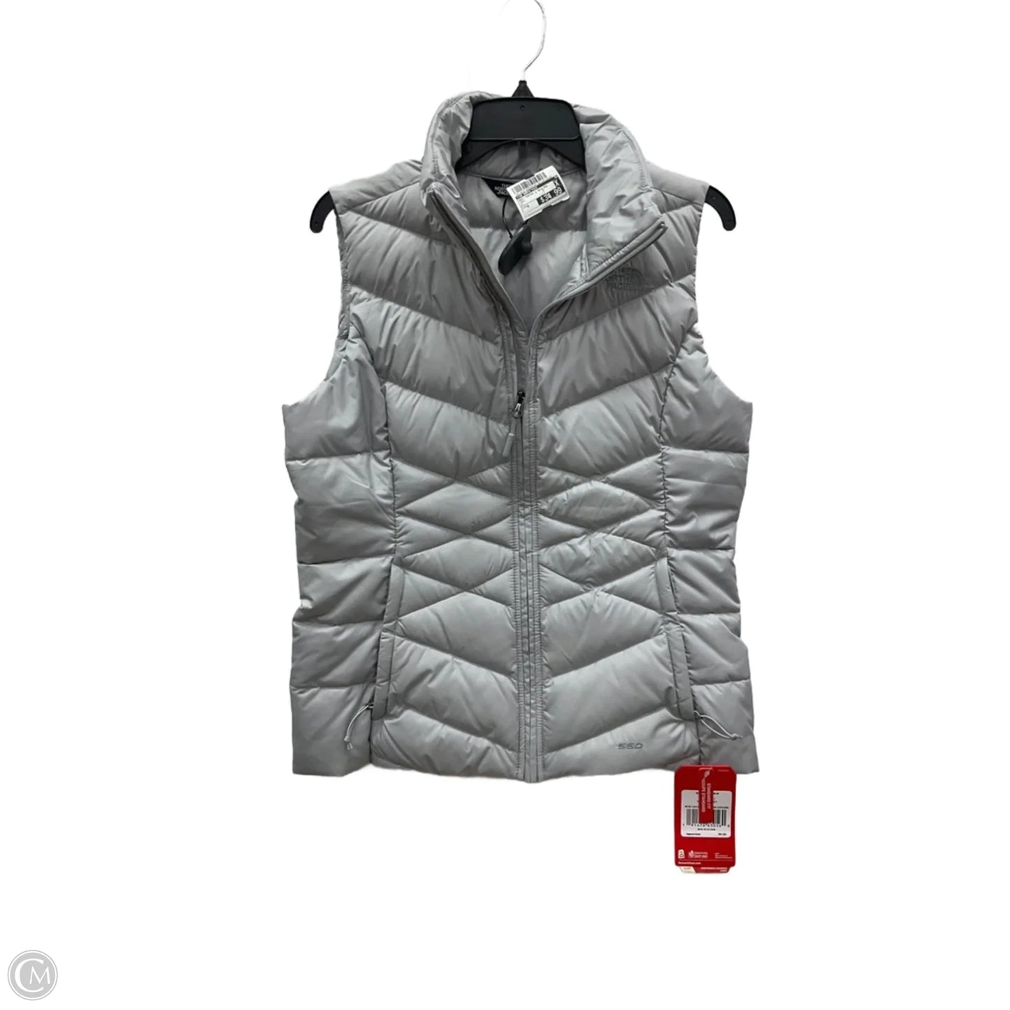 Vest Puffer & Quilted By The North Face In Grey, Size: M