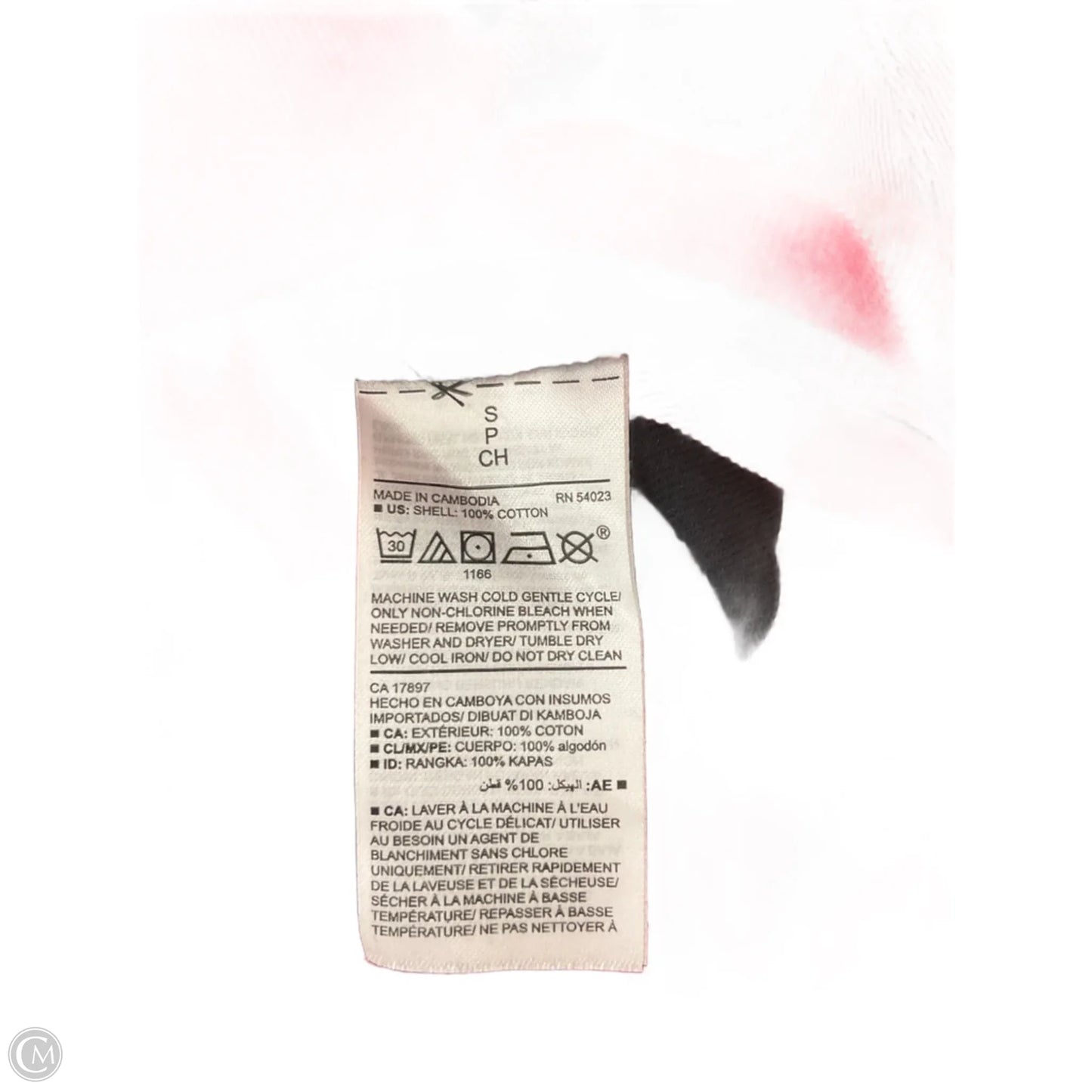 Blouse Long Sleeve By Old Navy In Black & Red, Size: Sp