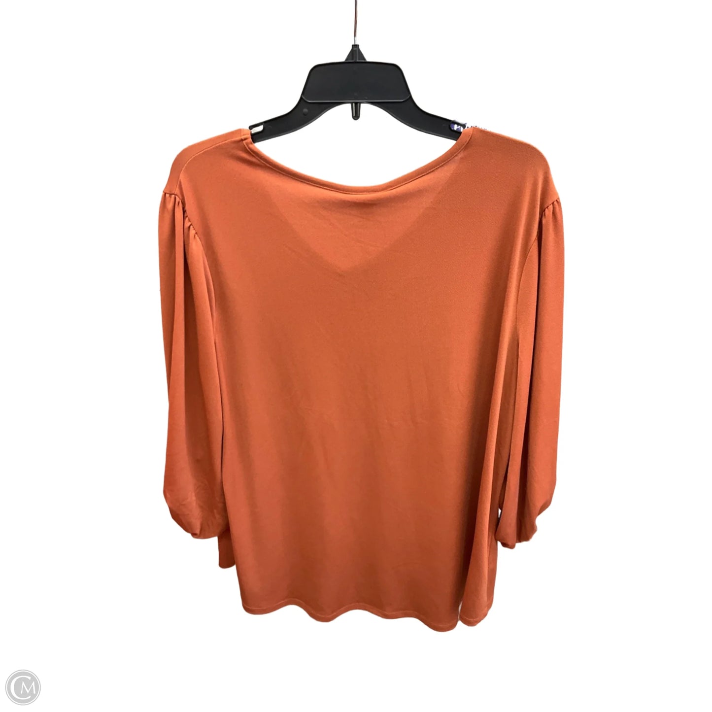 Top 3/4 Sleeve By Clothes Mentor In Orange, Size: 16