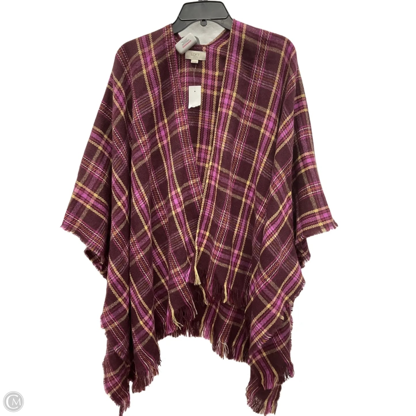 Poncho By Loft In Purple, Size: Osfm