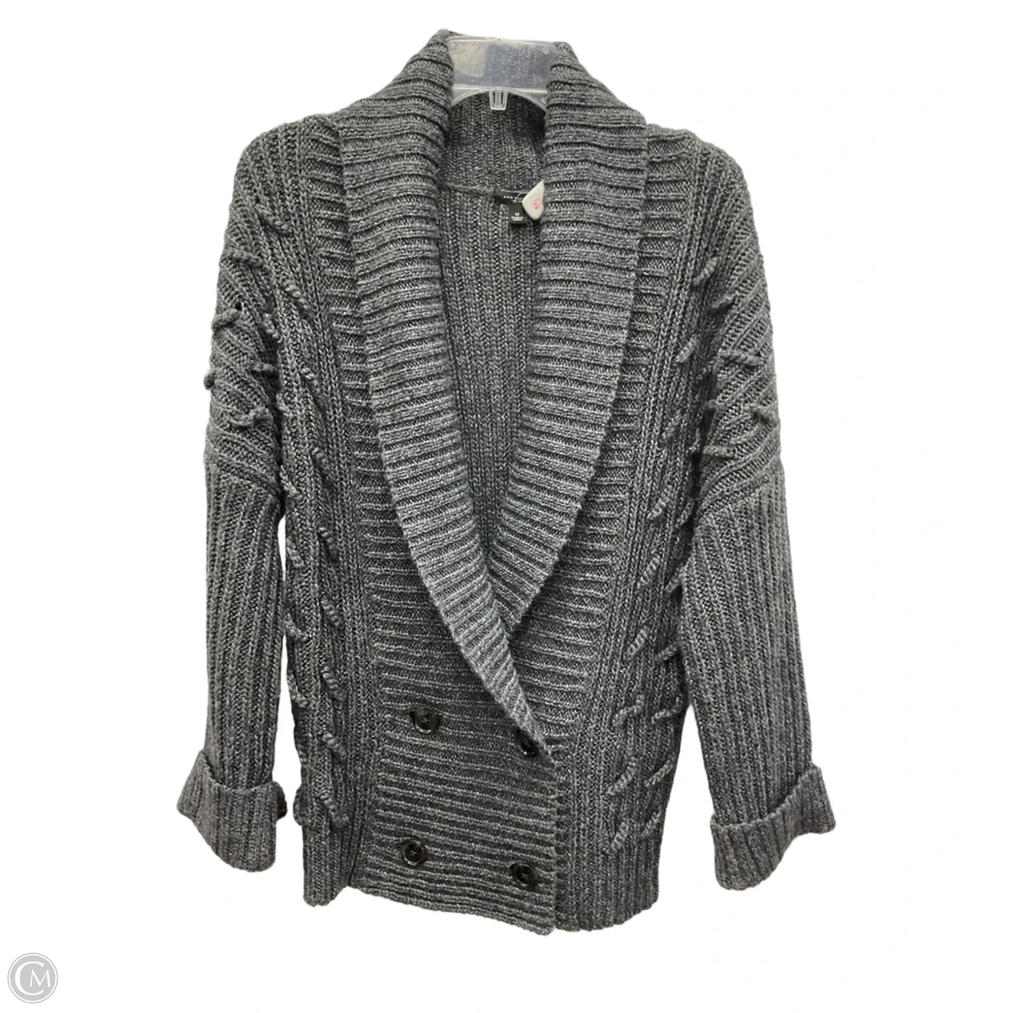 Cardigan By Ann Taylor In Grey, Size: M