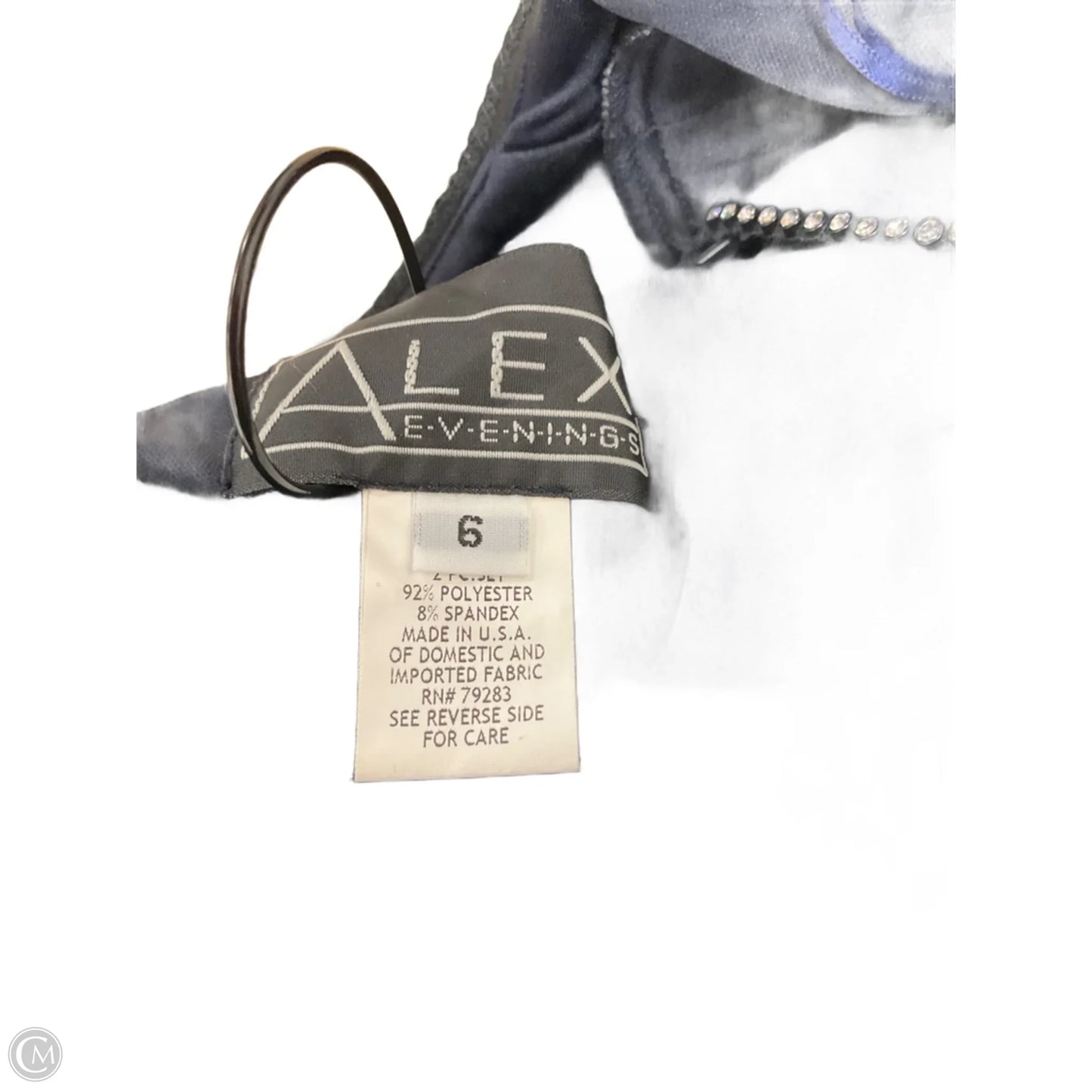 Dress Set 2pc By Alex Evenings In Navy, Size: 6