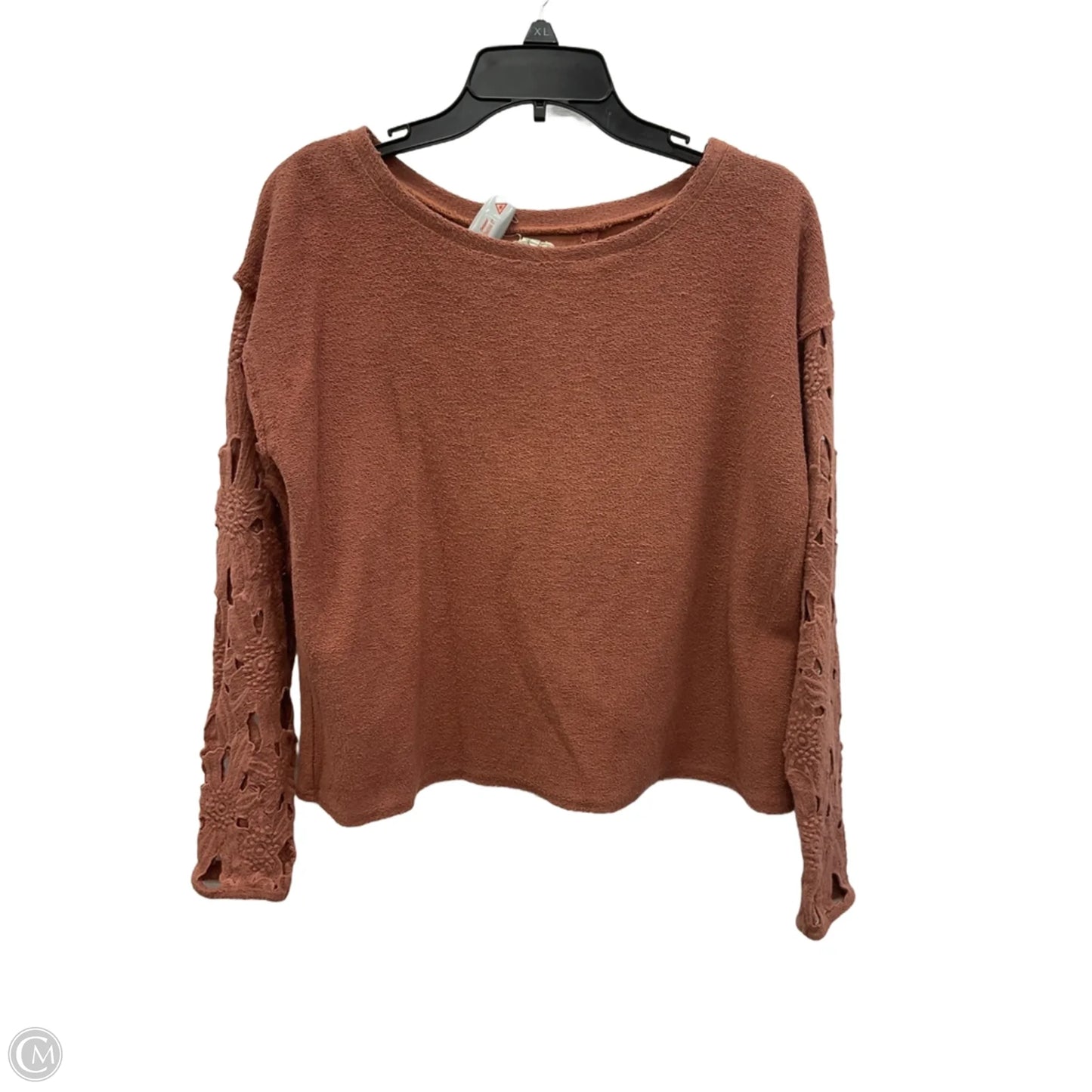 Top Long Sleeve By Gimmicks In Orange, Size: M