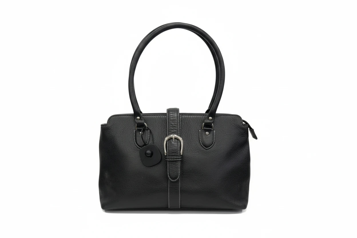 Handbag Leather By Talbots, Size: Medium