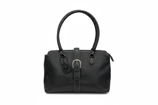 Handbag Leather By Talbots, Size: Medium
