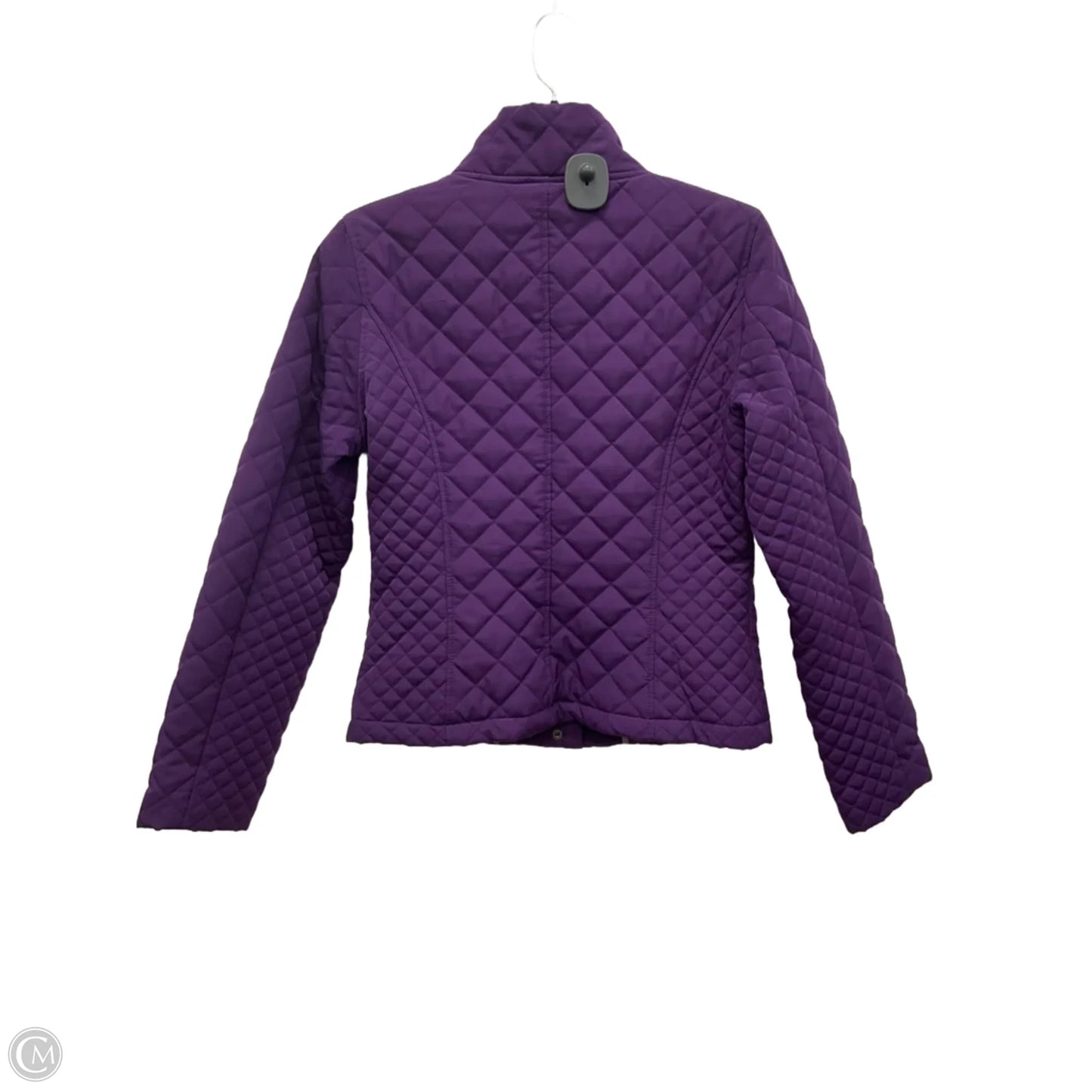 Jacket Puffer & Quilted By Calvin Klein In Purple, Size: S