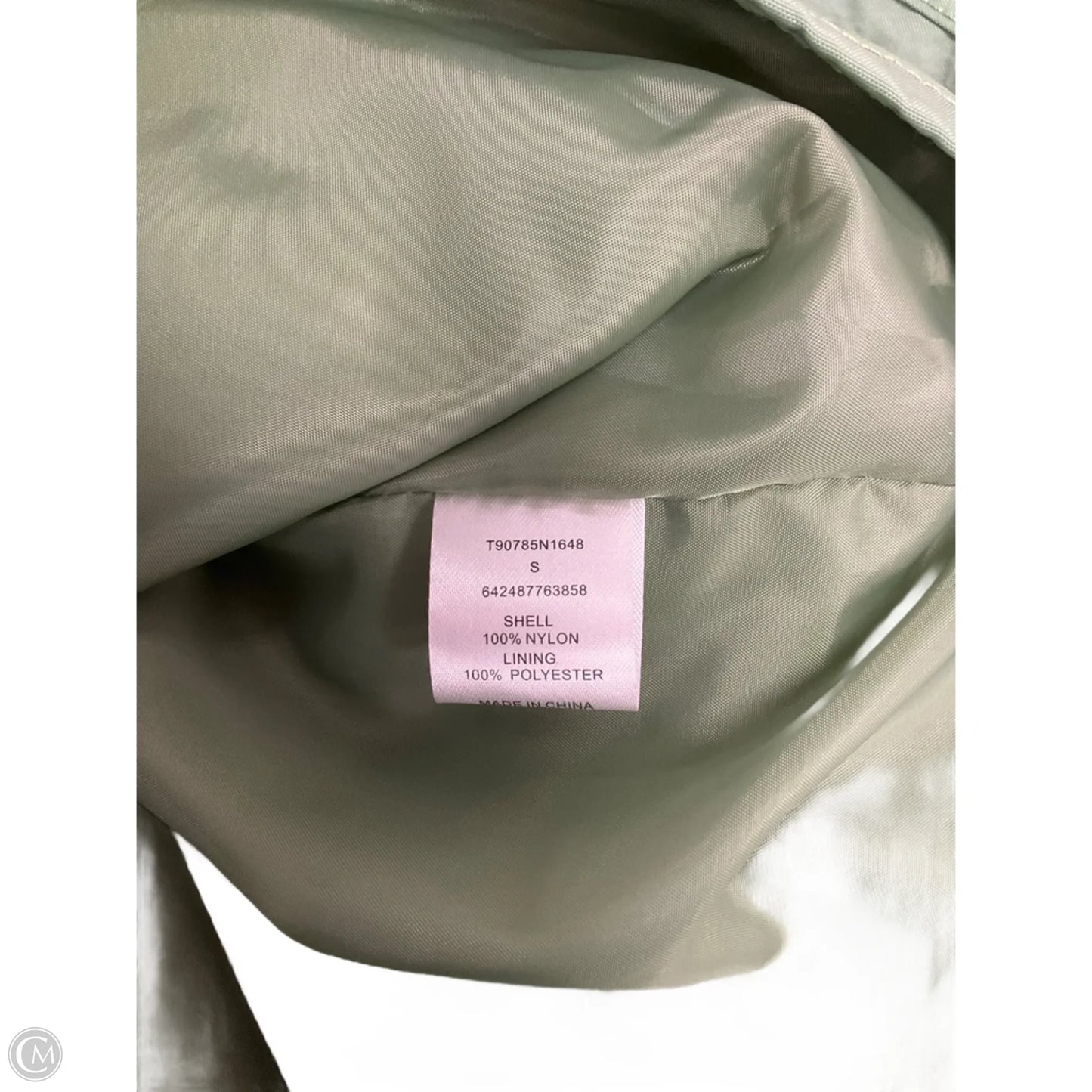 Jacket Windbreaker By Tart In Green, Size: S