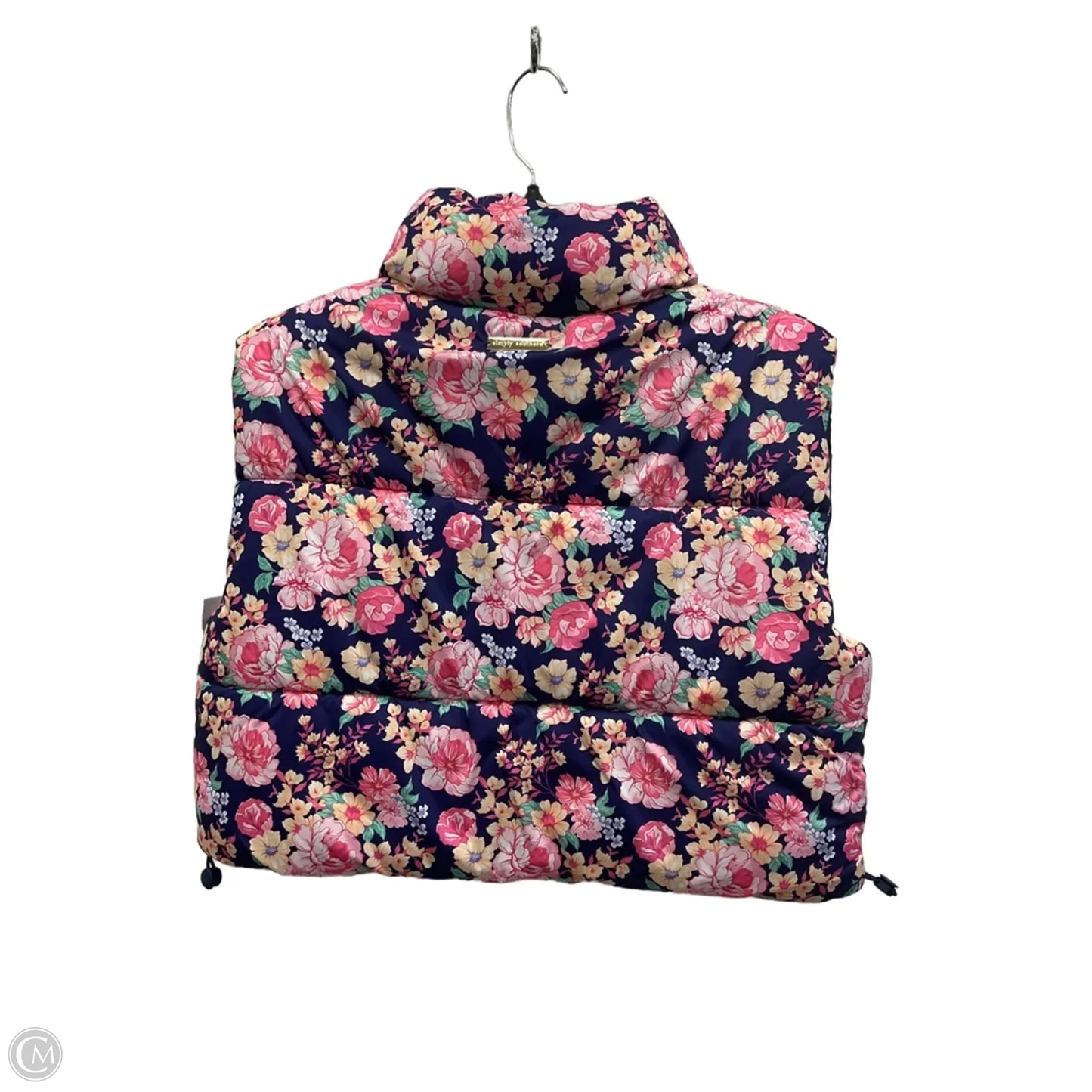 Vest Puffer & Quilted By Simply Southern In Floral Print, Size: M