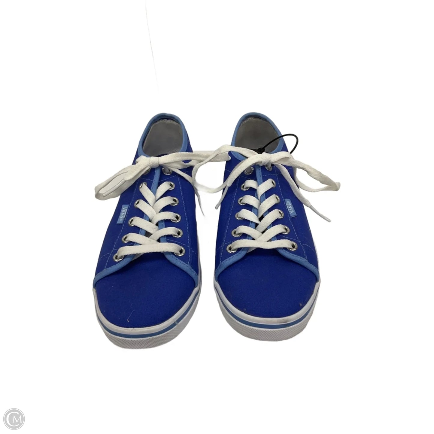 Shoes Sneakers By Vans In Blue & White, Size: 5