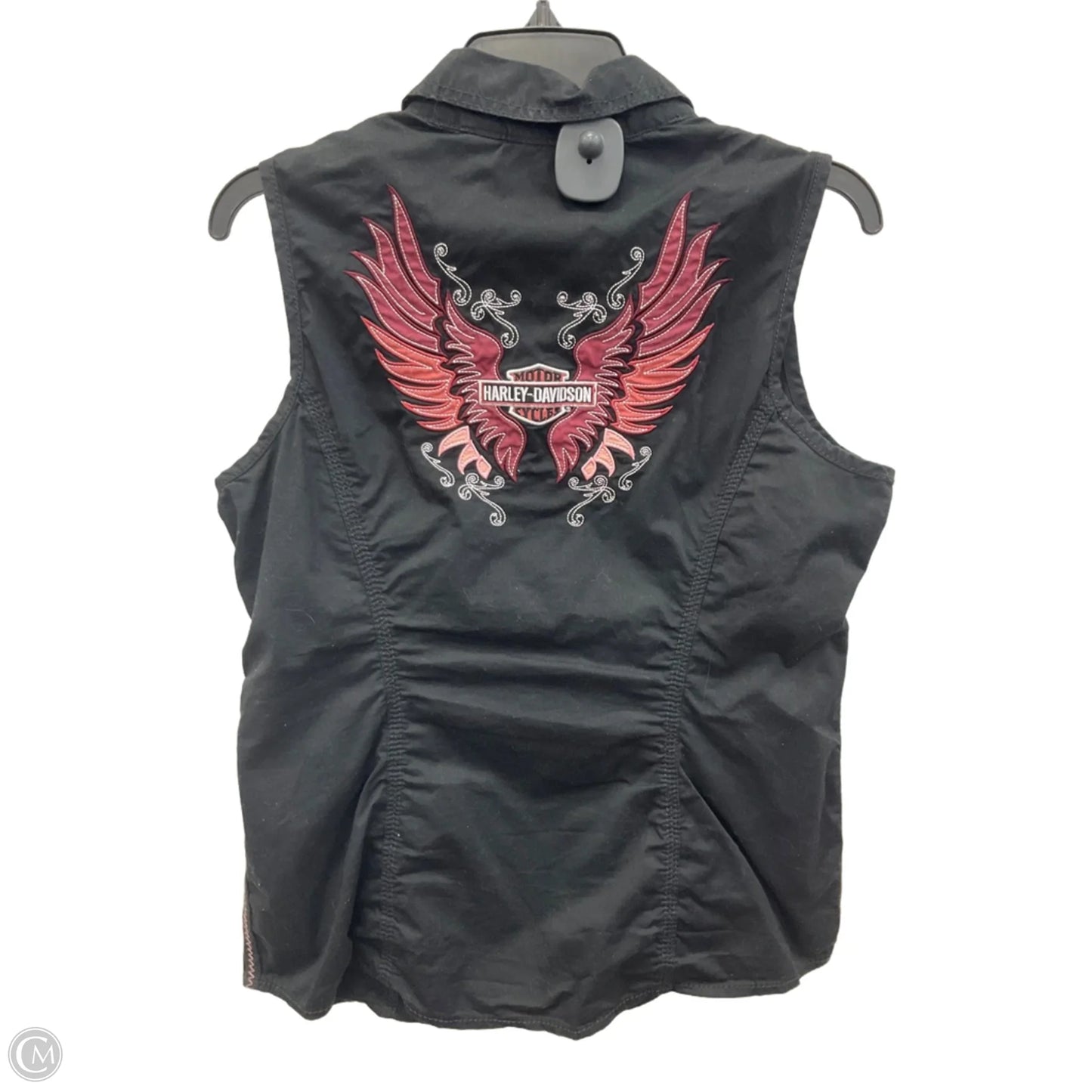 Vest Other By Harley Davidson In Black & Pink, Size: M